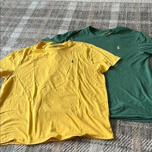 Polo by Ralph Lauren Yellow and Green Men's Shirts